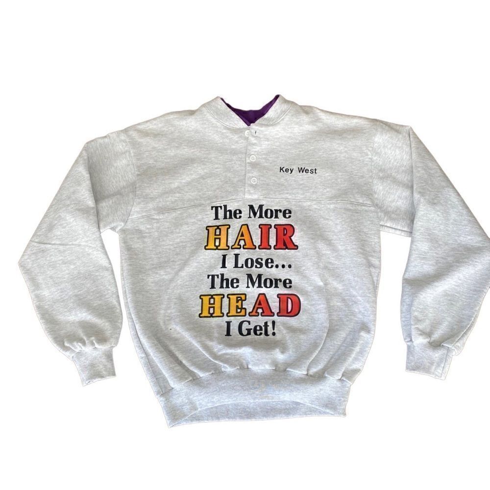 Vintage Key West Sweatshirt XL Made in USA Bald